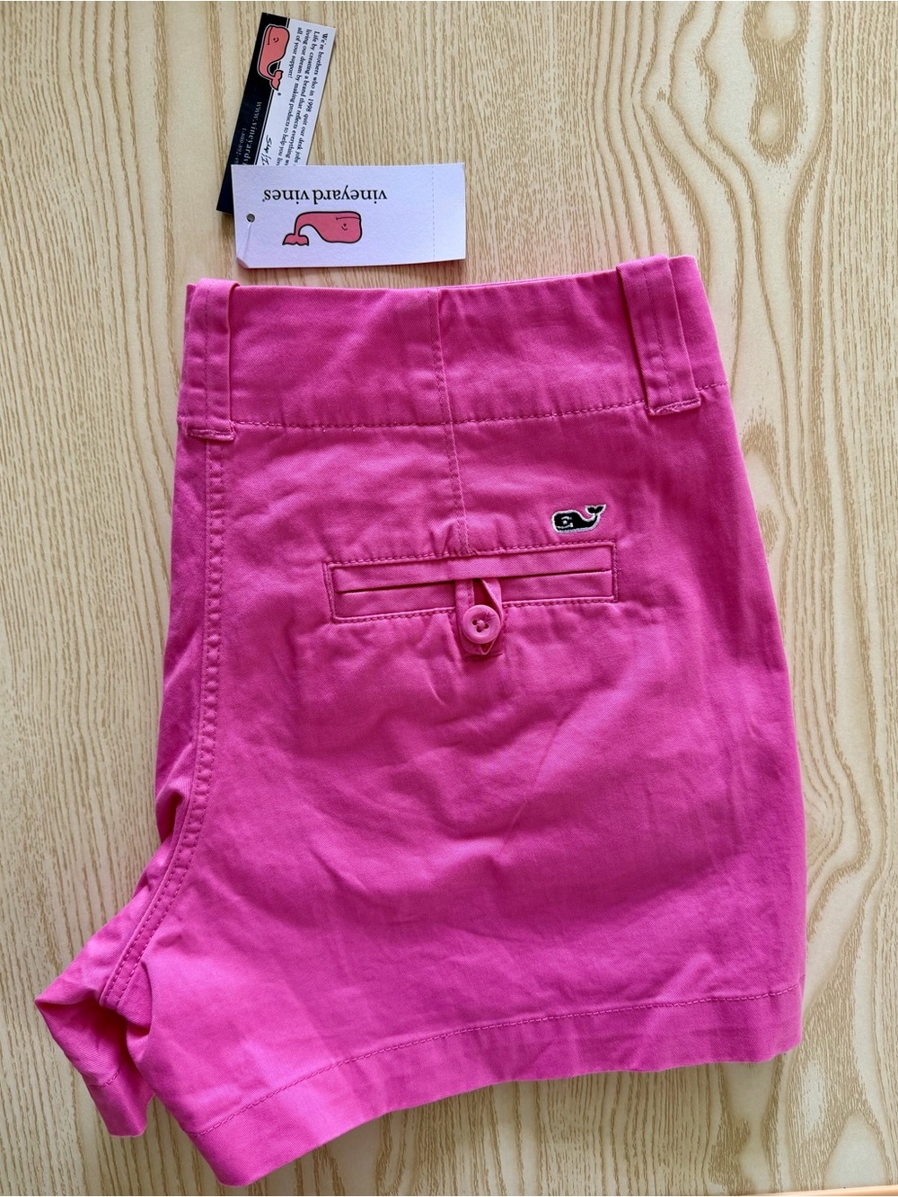 Vineyard Vines Hot Pink Whale-Logo Shorts